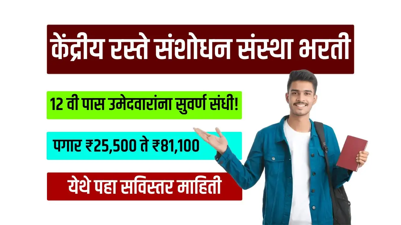 Job opportunity at Central Road Research Institute